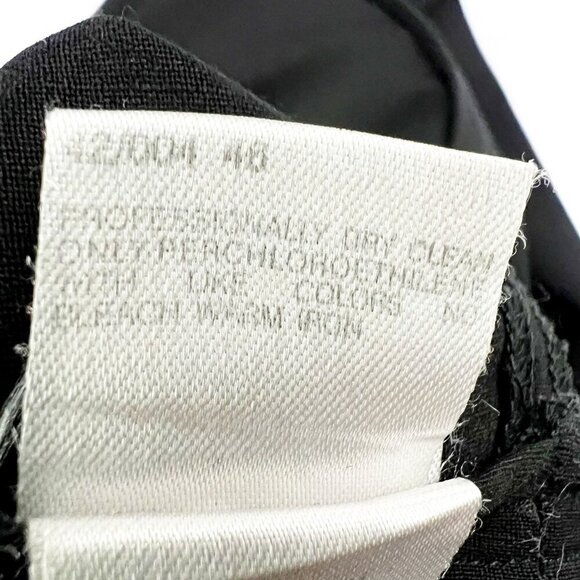 MaxMara Trousers Women's Size US 12 Black Timeless Lightweight Wool Blend Pants - Picture 5 of 14